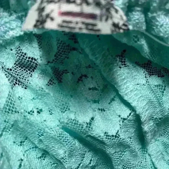 Free People Intimately All Day Lace Floral Sheer Flare Coquette Boho Trousers S - Picture 9 of 10